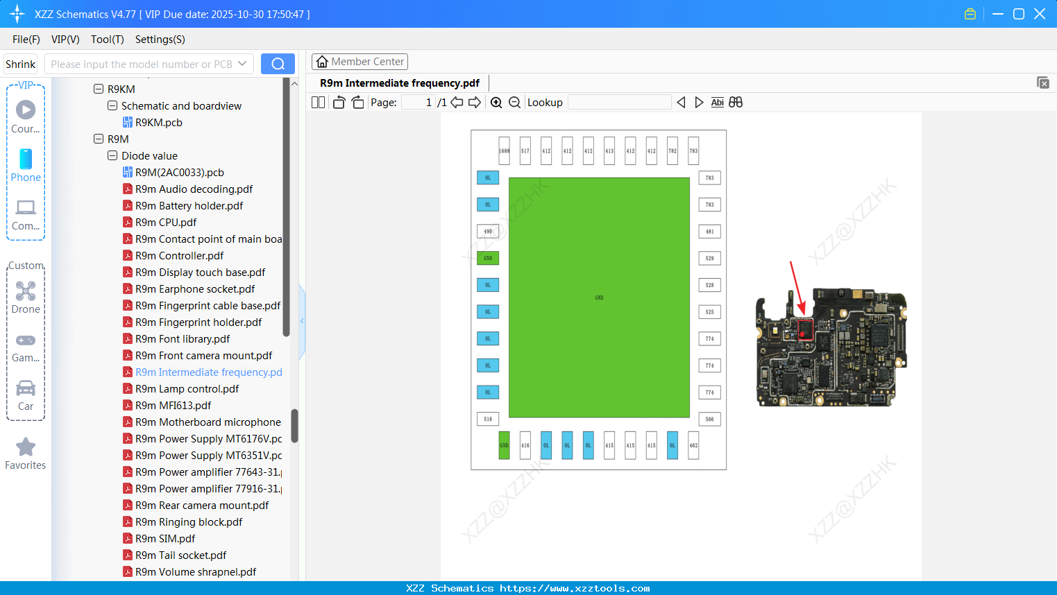 OPPO R9m Intermediate Frequency